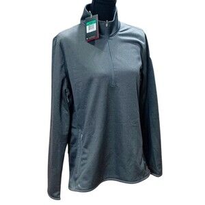 Nike Golf Women's Dark Gray Therma Fit 1/4 Zip NEW Pullover Size XL Side Pockets